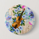 Recherche de violon badges Fleurs