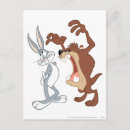 Recherche de toons looney cartes postales Diable tazmanien