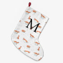 Recherche de renard chaussette de noël Monogramme