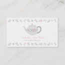 Recherche de théière cartes visite Floral