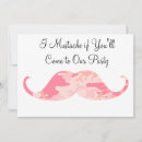 Recherche de moustache rose invitations Fête