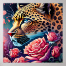 Recherche de léopard bleu posters Floral