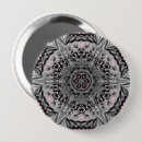 Recherche de mandala rose badges Noir