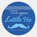 Recherche de bébé moustache autocollants Petit garçon