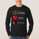 Recherche de peace love music tshirts Accordéon