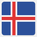 Recherche de drapeau islandais autocollants Drapeaux du monde