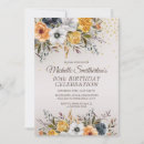Recherche de jaune et bleu marine invitations Élégant