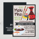 Recherche de sushi kawaii invitations Fête de sushi
