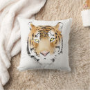 Recherche de tête de tigre coussins Chat