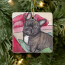 Recherche de french bulldog ornements Noël
