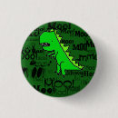 Recherche de dinosaure badges Vert