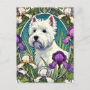 Recherche de chien westie cartes postales Gauches