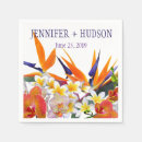 Recherche de fleurs tropicales serviettes Invités