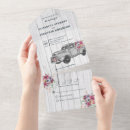 Recherche de camion vintage invitations Bois