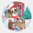 Recherche de papillon chien autocollants Noël