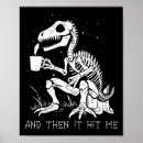 Recherche de squelette dinosaure posters Amusant