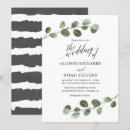 Recherche de noir blanc vert invitations Élégant