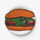 Recherche de hamburger assiettes en papier Mignon