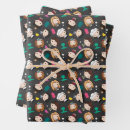 Recherche de marchandises papier cadeau Illustration de caractère iconique
