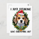 Recherche de noël beagle cartes postales Dog