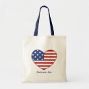 Recherche de coeur de rayure sacs Patriotique