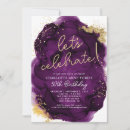 Recherche de purple invitations Fête d'anniversaire