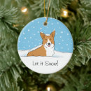 Recherche de pembroke welsh corgi ornements Noël