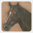 Recherche de crinière autocollants Cheval brun