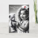 Recherche de soignant vœux cartes Stéthoscope