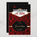 Recherche de partie de las vegas invitations Noir et or