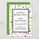 Recherche de mardi gras anniversaire invitations Coloré