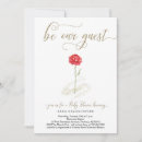 Recherche de beauté invitations Rose rouge