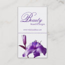 Recherche de beau pourpre cartes visite Maquillage