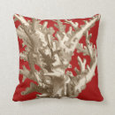 Recherche de rouge corail coussins Mer