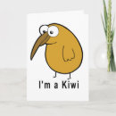 Recherche de oiseau kiwi cartes postales Illustration