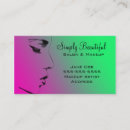 Recherche de visages cartes visite Beau