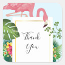 Recherche de feuille tropical autocollants Flamant rose