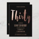 Recherche de glamour 30ans anniversaire invitations Trente