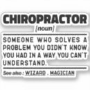 Recherche de médicale autocollants Chiropraticien