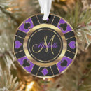 Recherche de noir et or ornements Monogramme