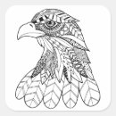 Recherche de style de zen griffonnage autocollants Aigle