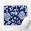 Recherche de floral bleu tapis souris Motif de fleurs