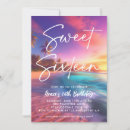 Recherche de plage coucher soleil invitations Violet