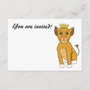 Recherche de lion cub invitations Jungle
