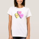 Recherche de coeurs de sucrerie tshirts Rose