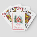 Recherche de noël traditionnel jeux de cartes Rouge