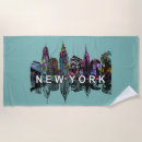 Recherche de new york serviettes de plage Coloré
