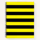 Recherche de jaune et noir carnets Rayures