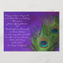 Recherche de paon pourpre invitations Élégant