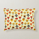 Recherche de monstre drôle coussins Noir